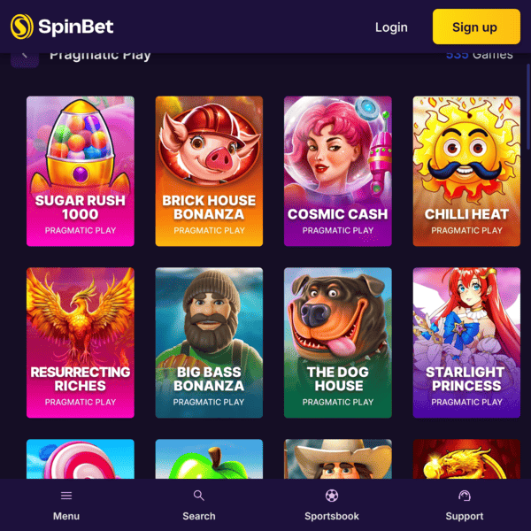 Pragmatic Play Games SpinBet