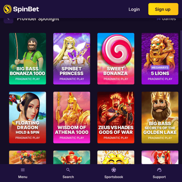 Provider Spotlight SpinBet Casino